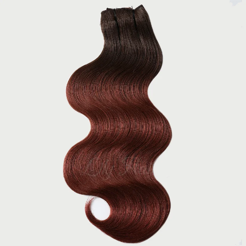 #2-33B Ombre Clip-in Hair Extensions-1Pc.Sextuple Wefts