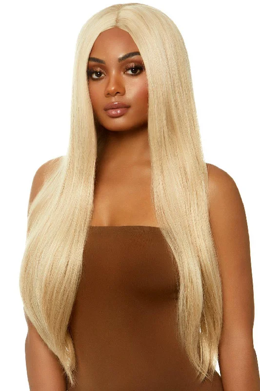 Long Straight Center Part Wig