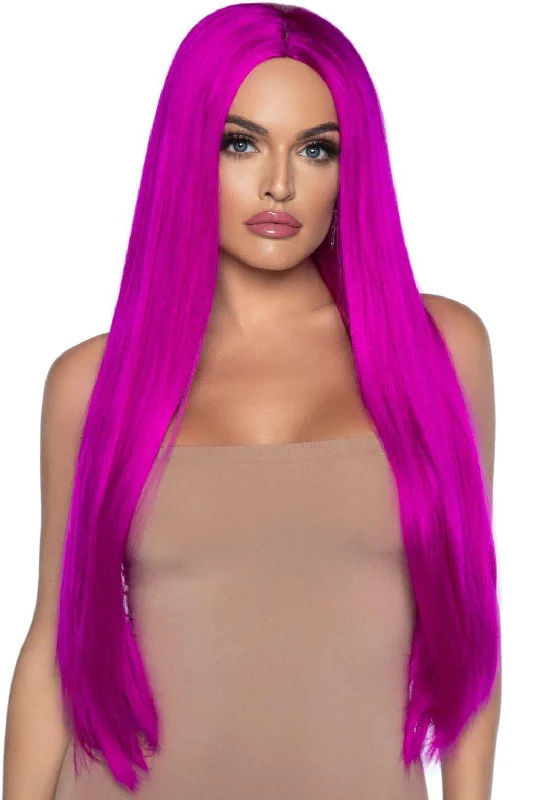 Long Straight Center Part Wig