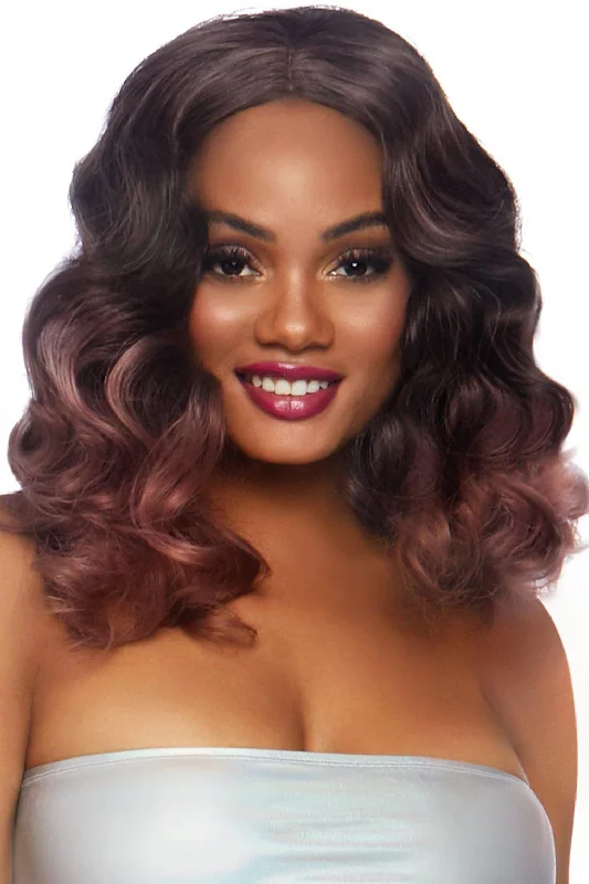 Curly Ombre Long Bob Wig