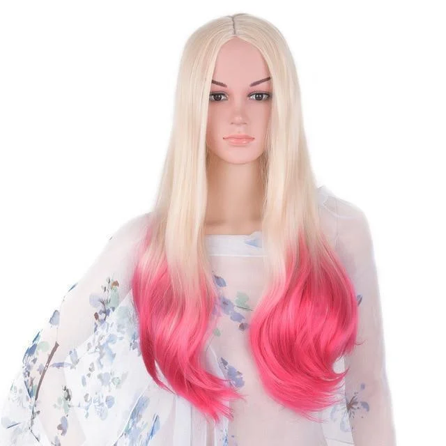 blonde ombre pink