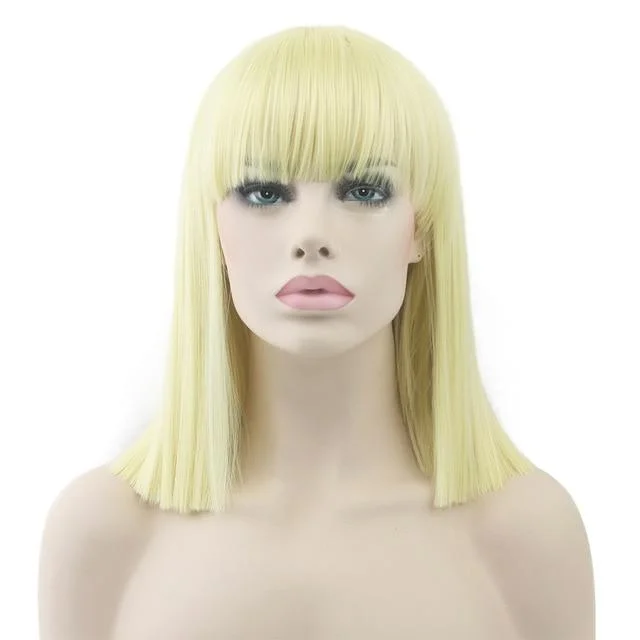 "Bimbo Suzy" Short Wig with Bangs – Flirty & Fabulous!