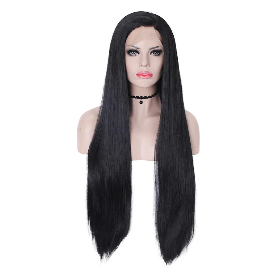 Chic Elegance: Sassy Long Lace Front Straight Wig for Feminine Transformations