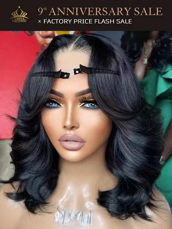 Chinalacewig 5x5 HD Lace Wig Body Wave Human Virgin Hair CS09