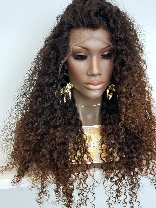 Curly Sunkissed Balayage Lace Wig