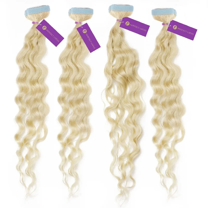 4 x Curly Tape-In Hair Extension Bundle Deal (40 Pieces)