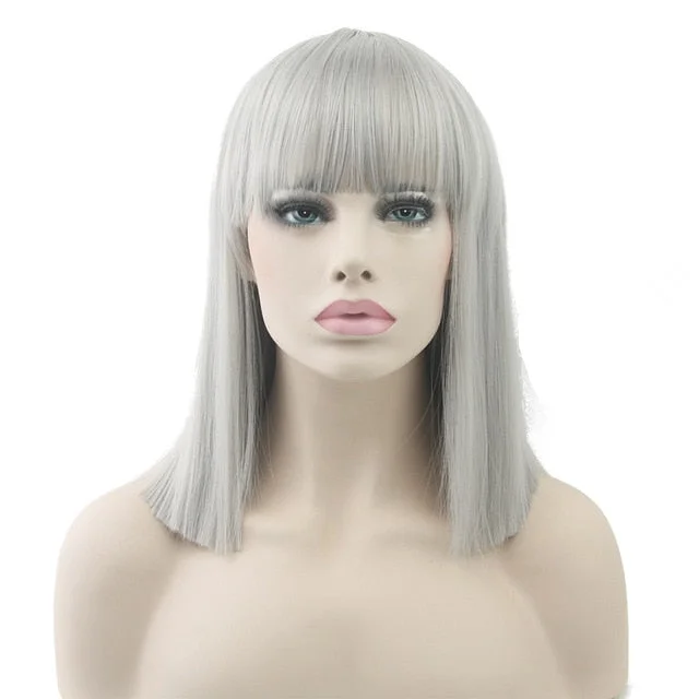 "Forever Sissy "Straight Wig with Bangs