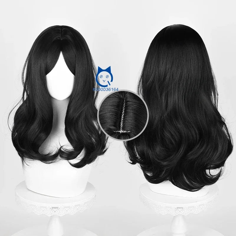 Hot Pieck Finger Cosplay Black Curly Long Wig Anime Atttack on Tiitan Heat Resistant Synthetic Hair Halloween Party Comic Con