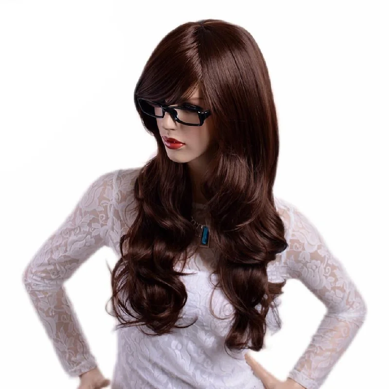 Long Wavy Wig with Bangs