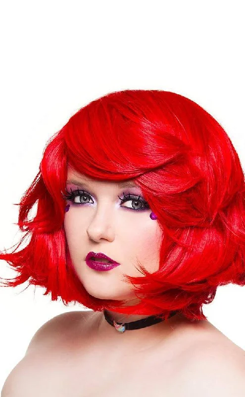 Ruby Red Bobbed Wig