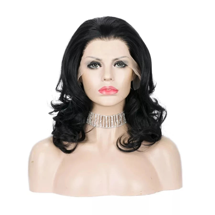 Sassy Elegance: Short Black Lace Front Wig for Men Seeking Feminine Flair