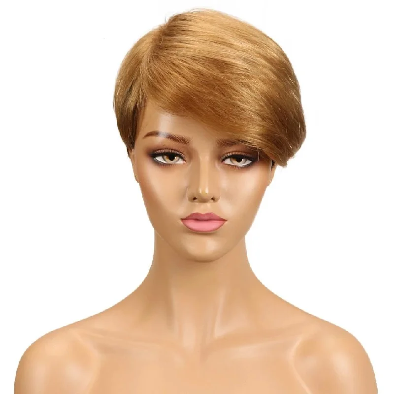 "Shemale Dinorah" Short Straight Remy Wig