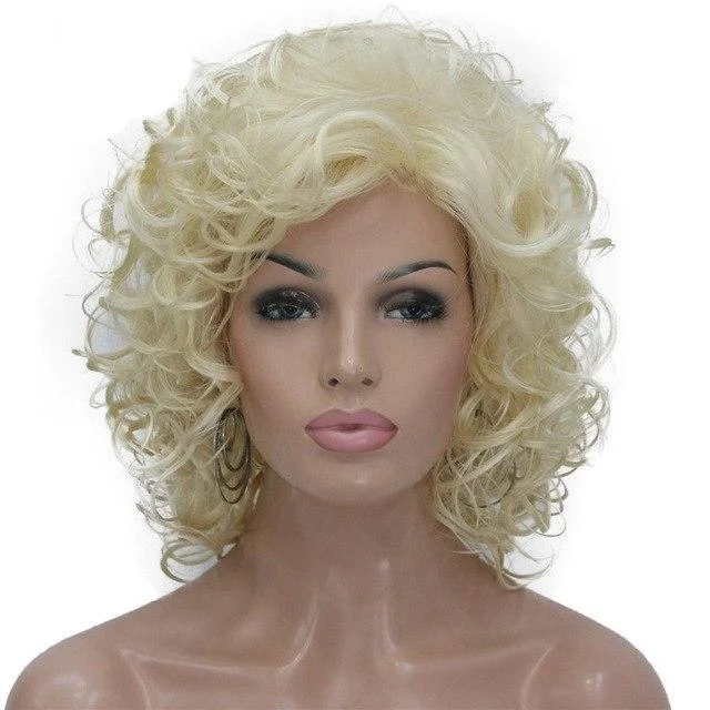 "Sissy Zoe" Curly Blonde Wig