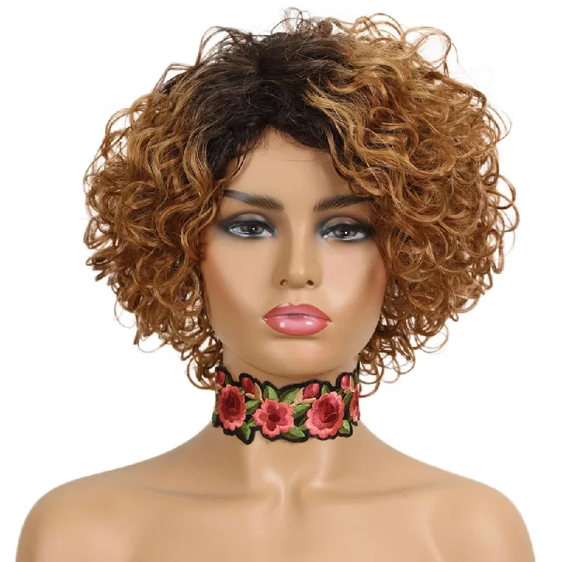 "Sissy Erika" Short Curly Natural Hair Wig