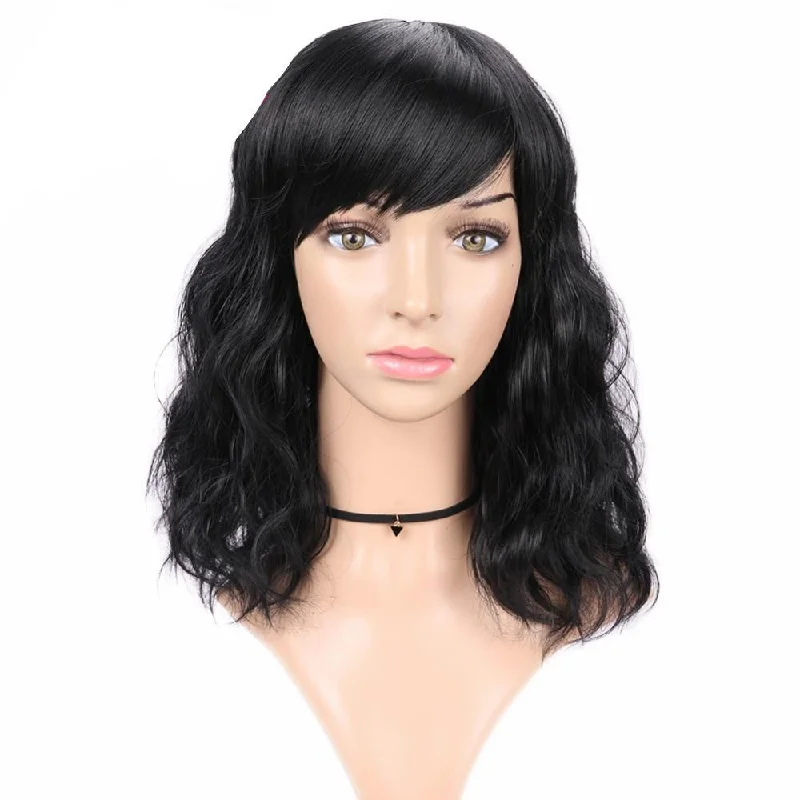 "Sissy Katia" Wavy Wig With Bangs