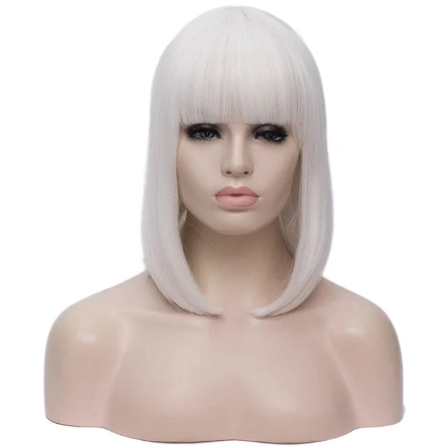 Straight Short Bob Wig with Bangs