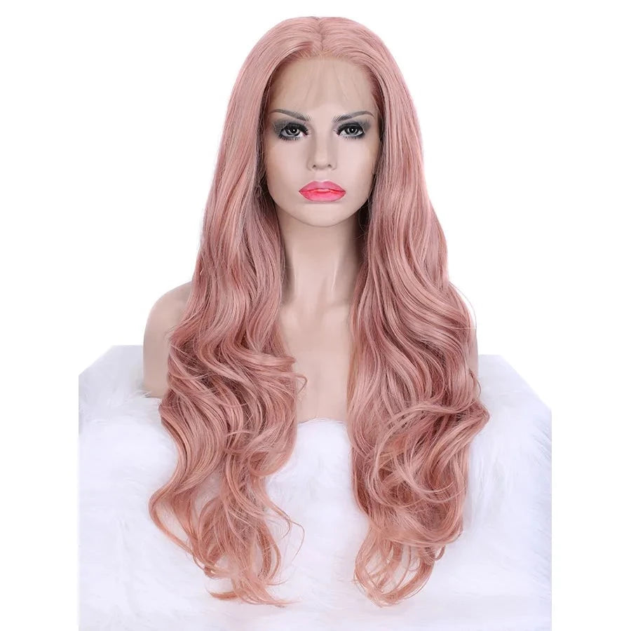 Sultry Waves: Long Wavy Lace Front Wig for Captivating Feminine Flair