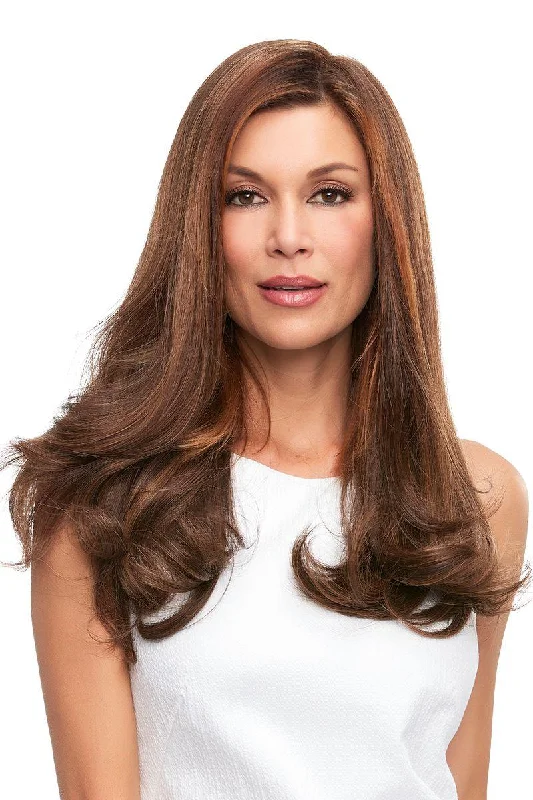 Top Full 18" HH Hairpiece by easiHair |Human Hair (Monofilament Base)