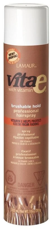 LAMAUR VITA E BRUSHABLE HOLD HAIR SPRAY 10 OZ 55% VOC