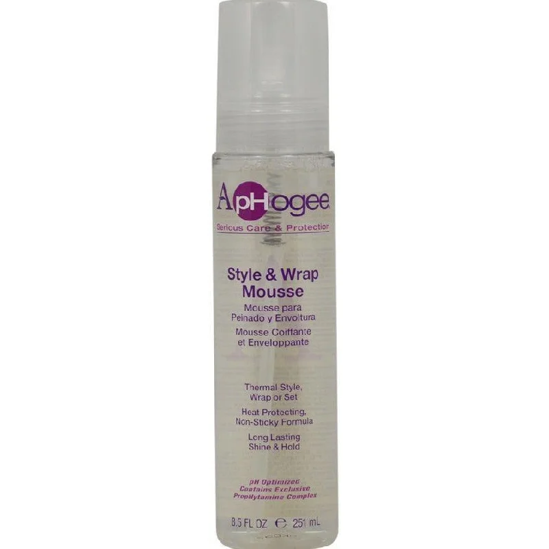 Aphogee Style And Wrap Mousse, 8.5 Ounce