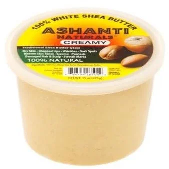 Ashanti 100% Creamy White Shea Butter 15 Oz