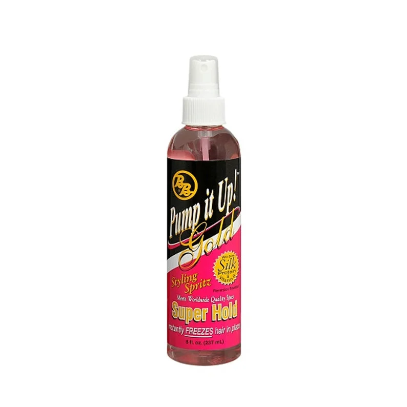 BB Pump It Up! Super Hold Gold Styling Spritz 8 oz