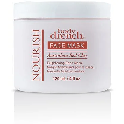 Body Drench Nourish Australian Red Clay Brightening Face Mask, 4 Oz