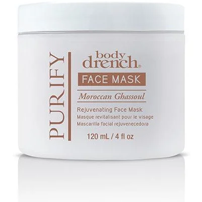 Body Drench Purify Moroccan Ghassoul Rejuvenating Face Mask, 4 Oz