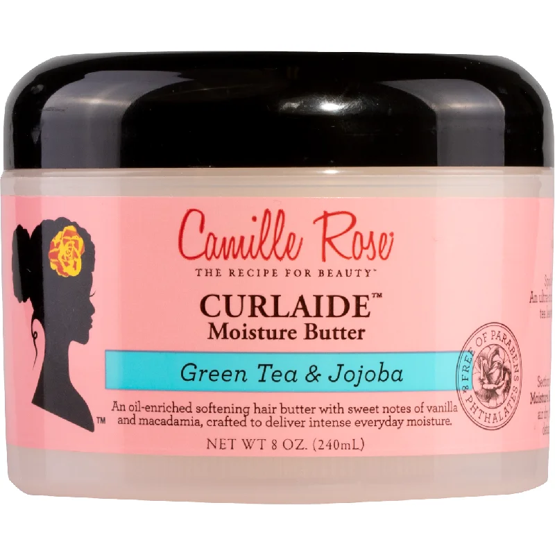 Camille Rose Curlaide Moisture Butter, with Green Tea and Jojoba Oil for Intense Hydration and Smoothing, 8 oz