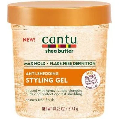 Cantu Shea Butter Maximum Hold Anti-Shedding Styling Gel 18.5 Oz