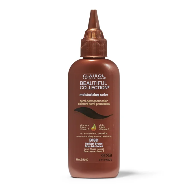 Clairol Beautiful Collection B18D Darkest Brown - 3 Oz