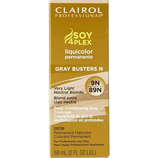 Clairol Professional 9N/89N Very Light Neutral Blonde Liquicolor Permanent Hair Color, 2 Oz