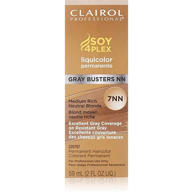 Clairol Professional Liquicolor 7Nn, Medium Rich Neutral Blonde, 2 Ounce