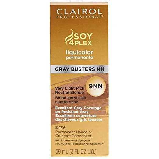 Clairol Professional Liquicolor Permanente Hair Color 9Nn Very Light Rich Neutral Blonde, 2 Oz