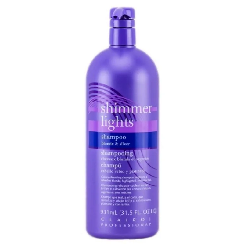 Clairol Professional Shimmer Lights Shampoo For Blonde & Silver Hair - 31.5 Oz