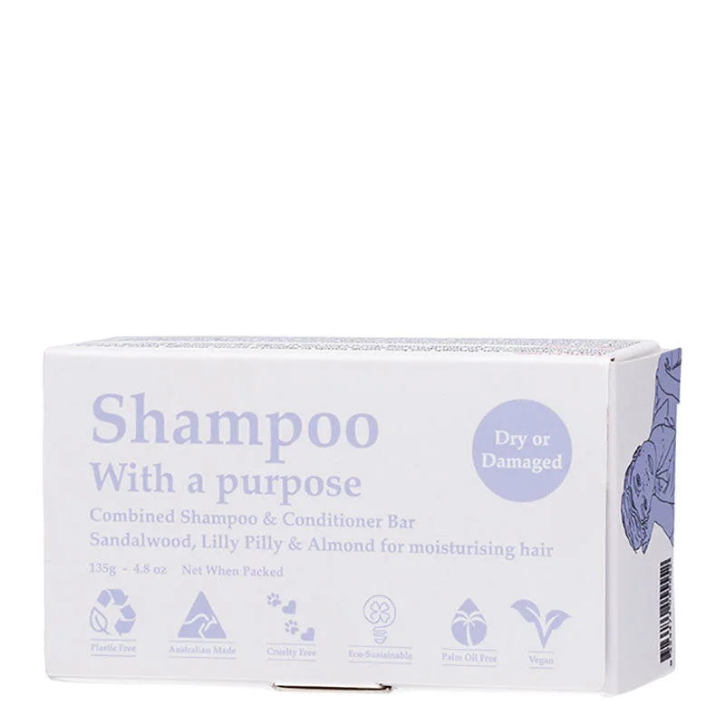 Shampoo With A Purpose Shampoo & Conditioner Bar - Dry or Damaged Hair