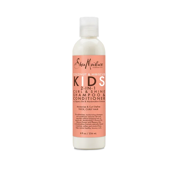 Coconut & Hibicus Kids 2-In-1 Curl & Shine Shampoo&Conditioner 8Oz