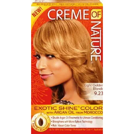 Creme Of Nature Argan Hair Color 9.23 Light Golden Blonde