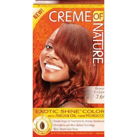 Cream Of Nature Argan Hair Color 7.64 Ounce Bronze Cooper