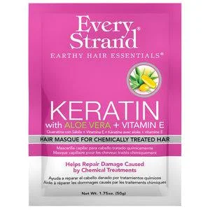 Every Strand Keratin With Aloe Vera + Vitamin E Hair Masque For Chemically Treated Hair, 15 Oz