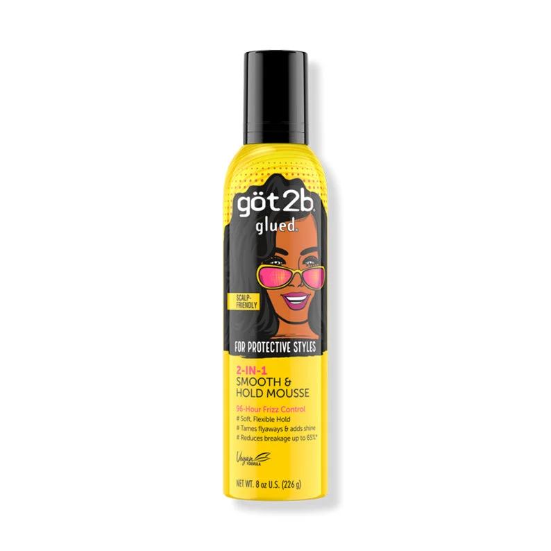 GOT2B Glued 2n1 Smooth & Hold Mousse 8oz