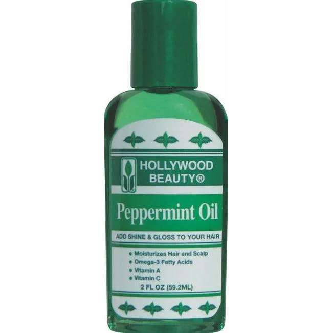 Hollywood Beauty Peppermint Oil - 2 Fl Oz for Shiny, Healthy Hair