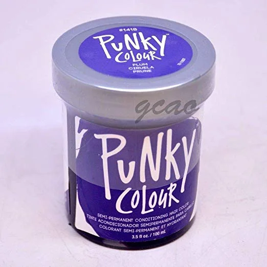 Jerome Russell Punky Colour Semi-Permanent Conditioning Hair Color, Plum 3.5 Oz