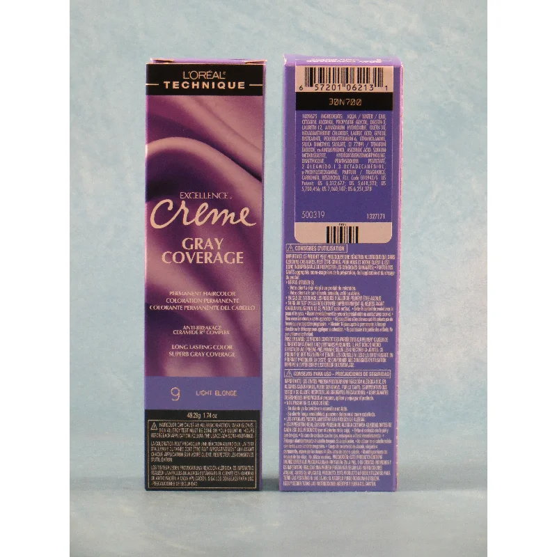 L'Oreal Excellence Créme Permanent Triple Protection Hair Color - Light Natural Blonde