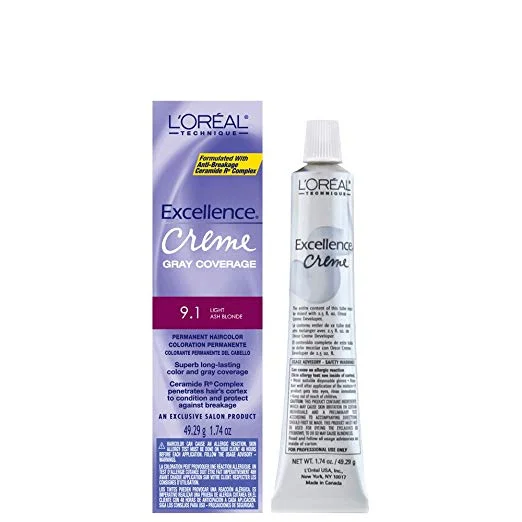 Loreal Excellence Creme Permanent Hair Color 9.1 Light Ash Blonde