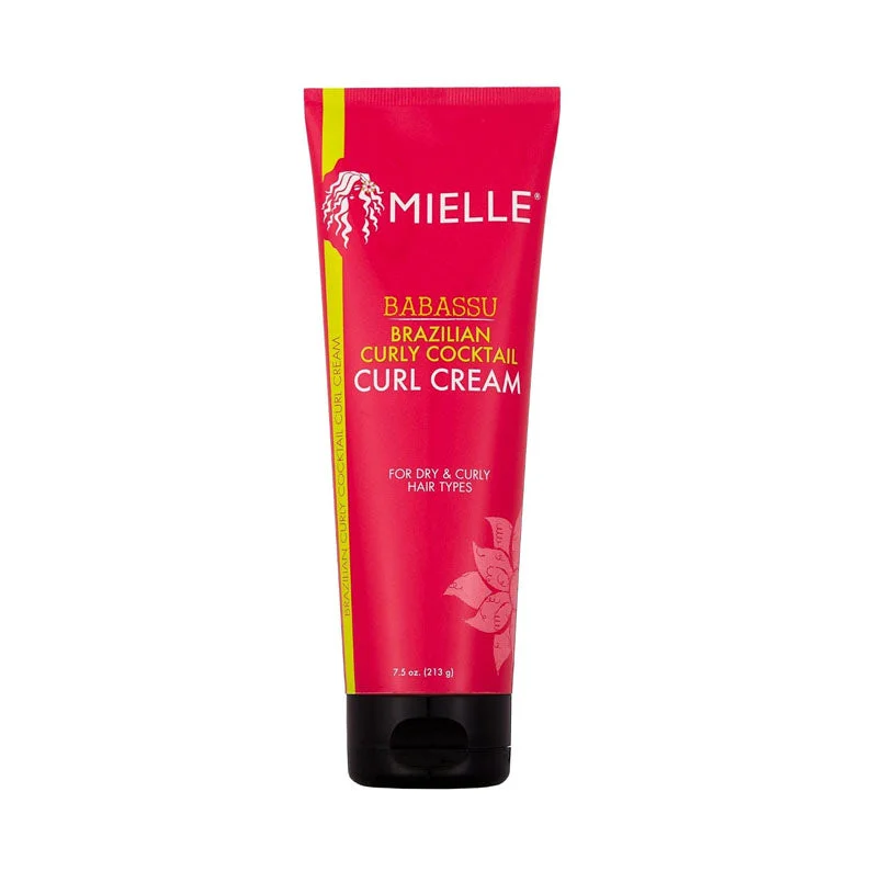 MIELLE ORGANICS BABASU Brazilian Curly Cocktail Curl Cream 7.5oz