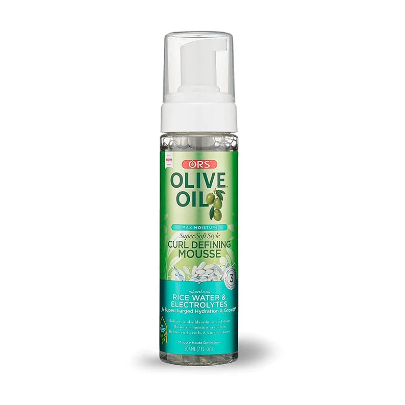 ORS Olive Oil Rice Water & Electrolytes Curl Defining Mousse 7oz