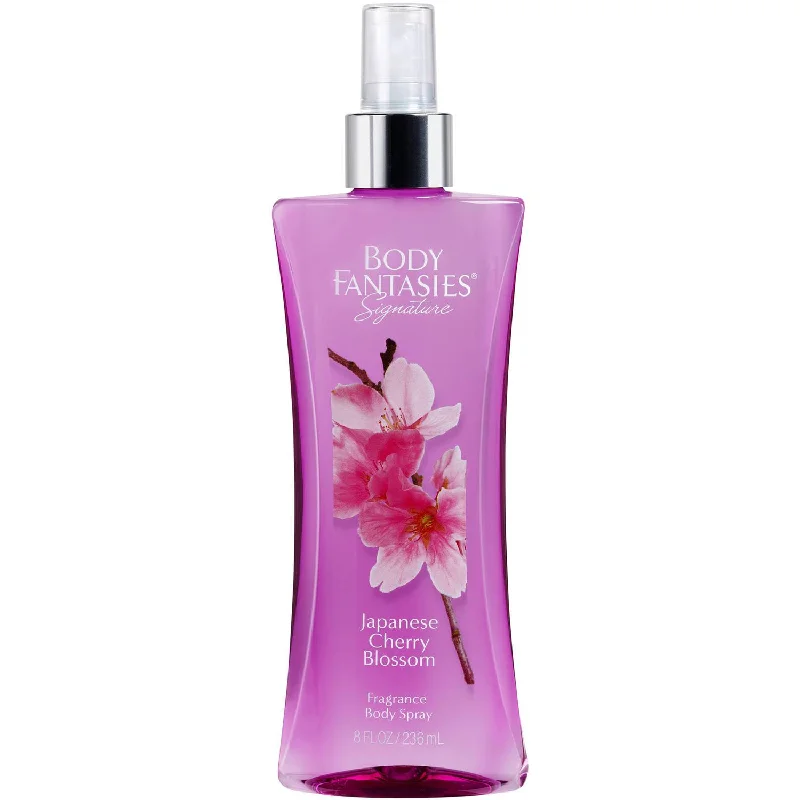 Body Fantasies Signature Japanese Cherry Blossom Fragrance Body Spray 8 Oz