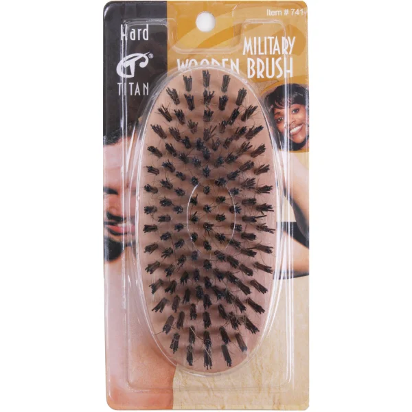 Titan Military Brush Hard Bristle Natural Silk