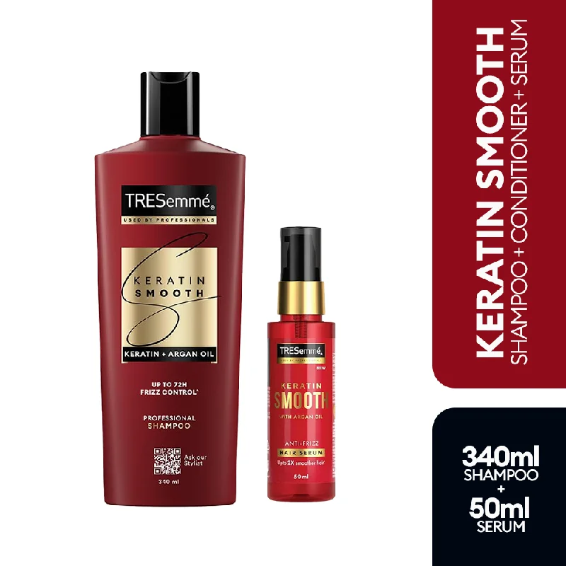 TRESemmé Keratin Smooth Shampoo 340ml + Keratin Smooth Serum 50ml